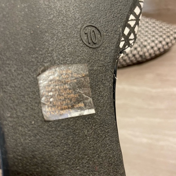 GAP Geometric Print D'orsay Flats Black/White Classy Flats Buisness Casual 10 - Picture 2 of 2